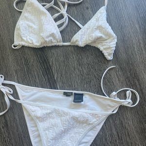 White Fendi Swimsuit